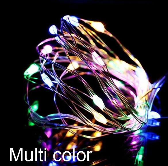 multi color 50/100/200 светодиодный уличный светильник на солнечной энергии гирлянды Медный провод Водонепроницаемый светодиодный s Фея праздник для рождественской вечеринки гирлянды солнечное садовое освещение - Испускаемый цвет: multi color