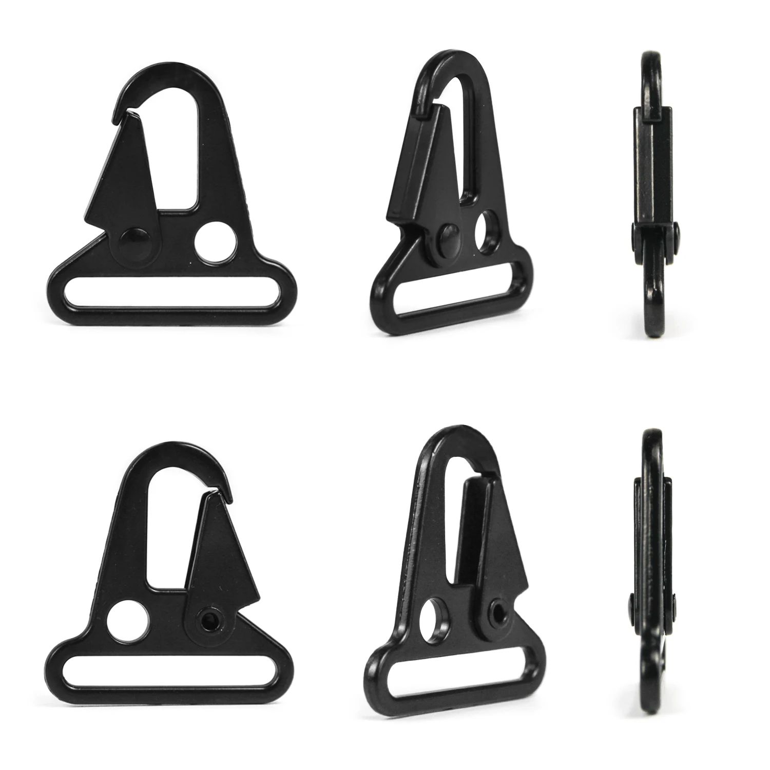 Black Tactical HK style 1.5" Sling Hook Rifle Gun Metal Accessory QD Buckle 6 pcs Hunting Hooks