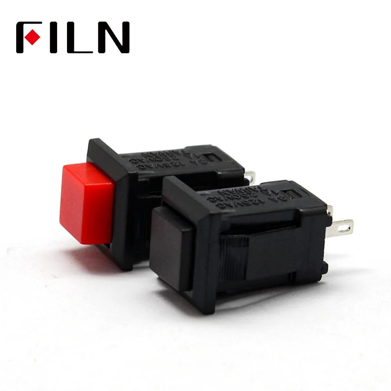 Plastic 10.5mm Square Push Button Switch For Car Modification Light Automatic Lock 250v 1A Sell At A Loss USA (11)