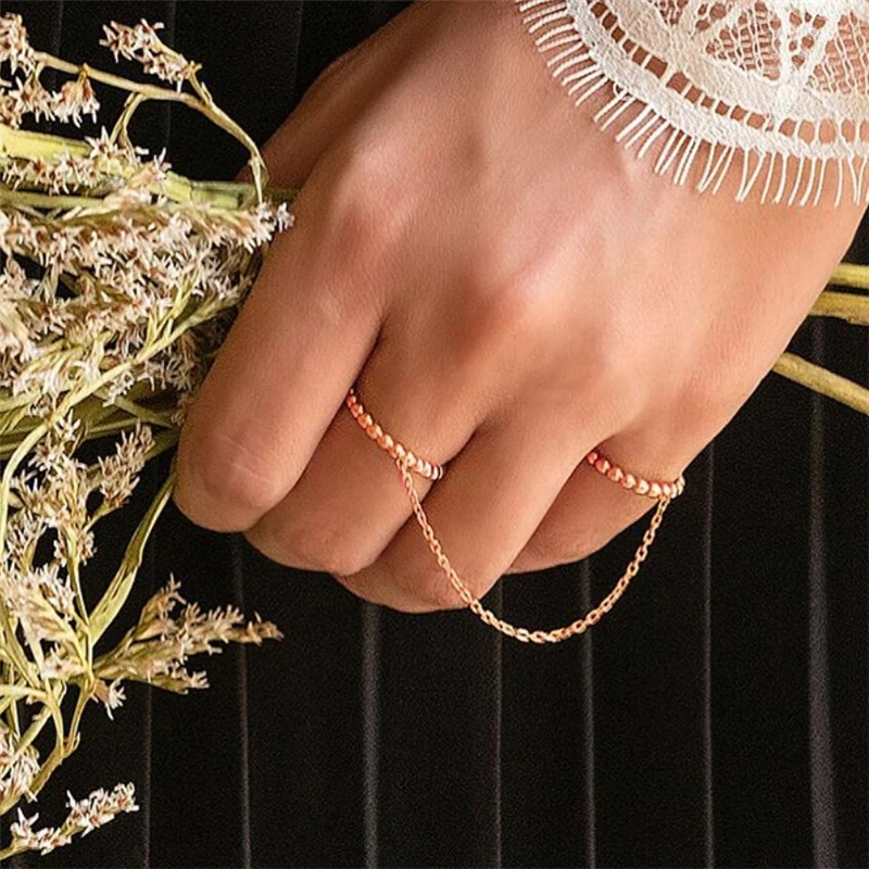 Кольца цепь для женщин индивидуальный лист для средней фаланги пальца кольцо на средний палец наконечник укладки цепи кольца ювелирные изделия для женщин Горячая Распродажа подарок A30
