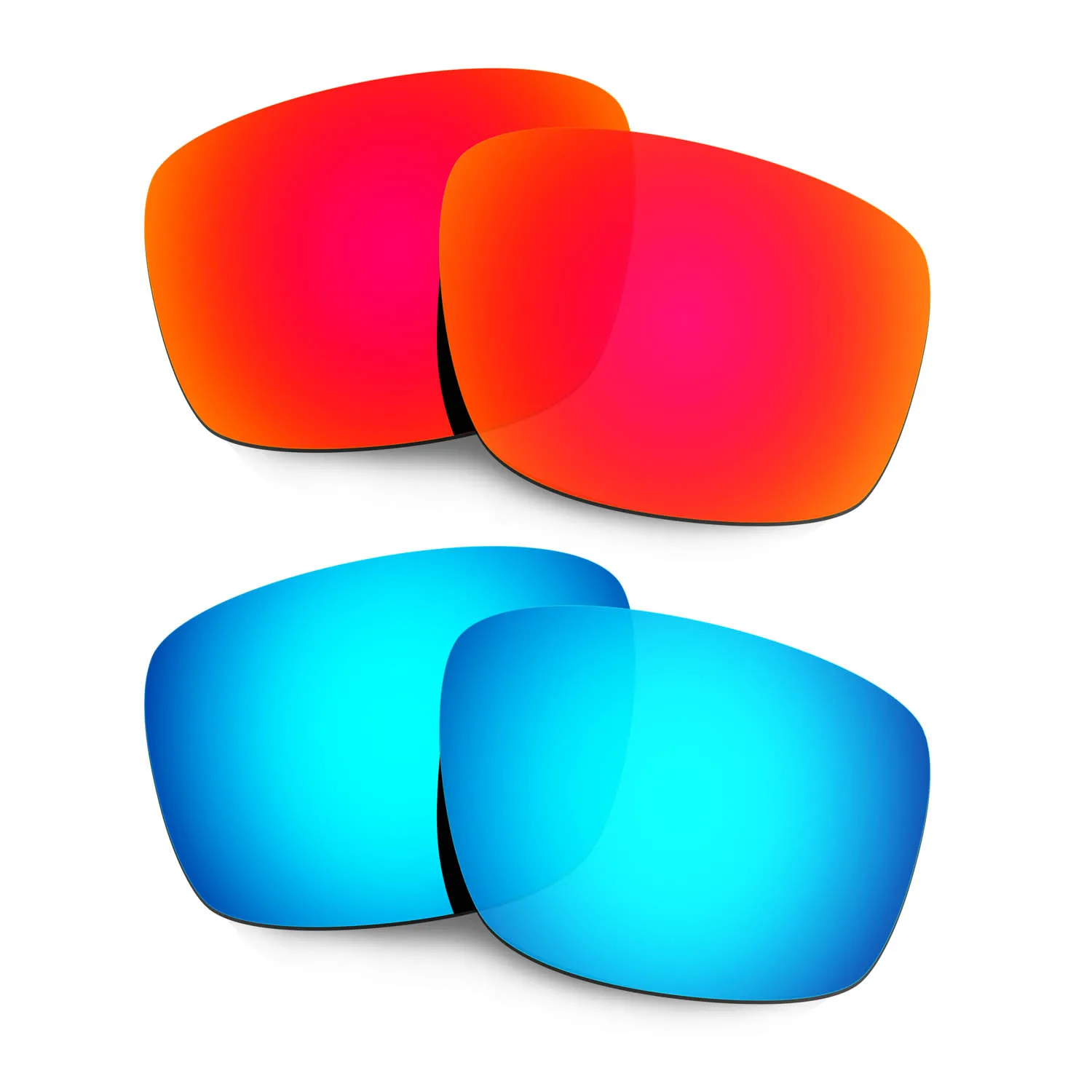 

Hkuco Replacement Polarized Lenses For Mainlink Sunglasses - Red&Blue 2 Pairs