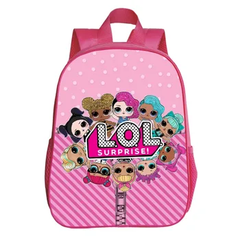 

Children School Bags Cartoon LOL Surprise Dolls Printing Backpacks For Boys Girls LOL Book Bag Students Backpack