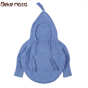 

Baby Cloak For Girls 2019 Autumn Knitted Toddler Boy Sweaters Hooded Girl Shawl Long Sleeve Cotton Warm Children Sweater 1-4Y