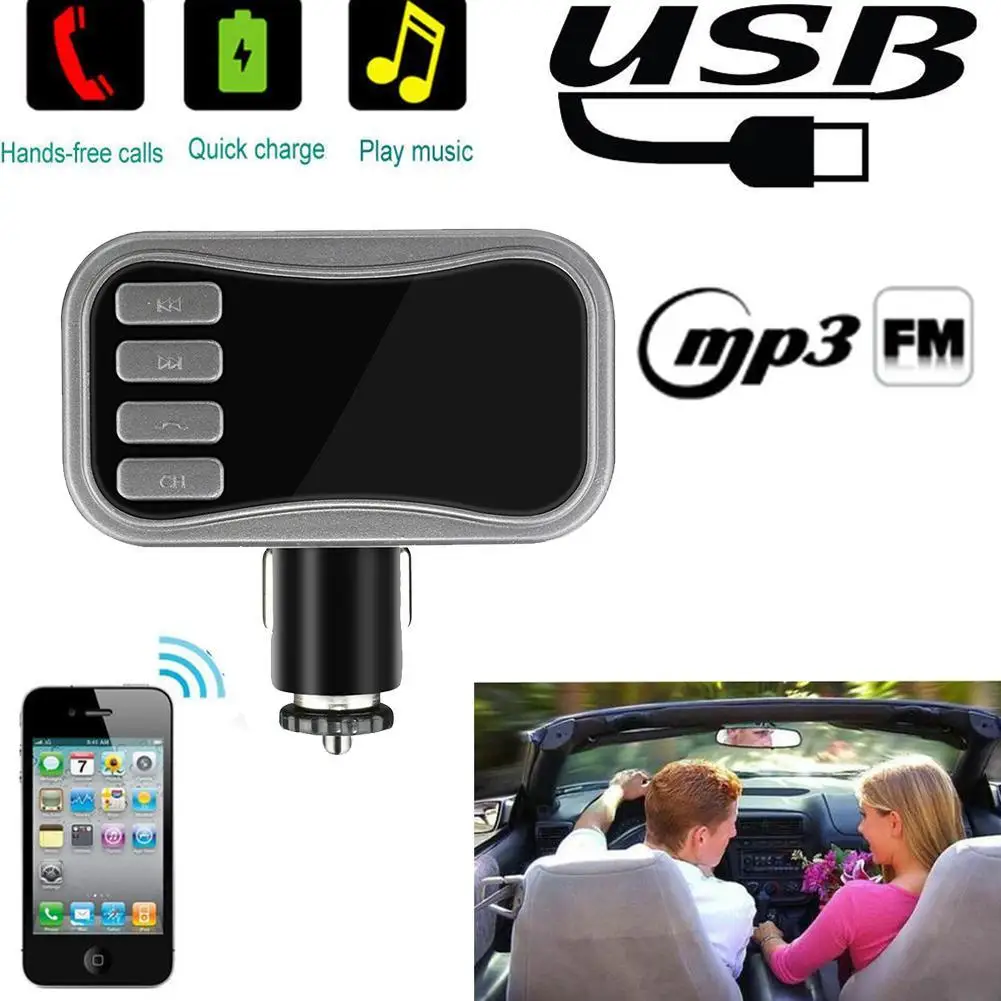 Беспроводной автомобильный MP3-плеер с Bluetooth, автомобильный fm-передатчик AD2P, двойное USB зарядное устройство, ЖК-экран, автомобильный fm-модулятор