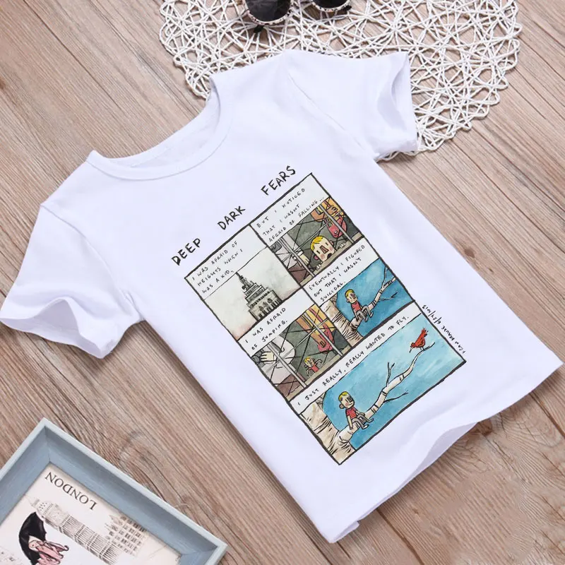 Летняя футболка для мальчиков футболки для малышей с забавным принтом с героями мультфильмов милые футболки для девочек красивые с коротким рукавом модные футболки для отдыха