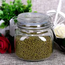 Прозрачная стеклянная Герметичная Бутылка кофе контейнер для хранения фасоли Герметичные банки еда бутылка для хранения специй чаи сладкие бобы сохранение пищи банки