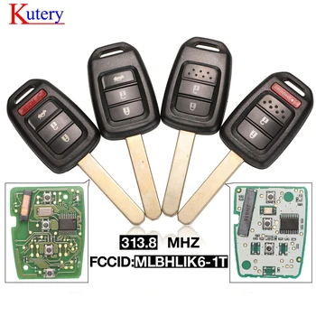 

kutery 2+1 4 Button Car Key Fob PCF7961 Chip Remote Key Fob For Honda 2013-2015 CRV 2013-2017 Accord Civic MLBHLIK6-1T