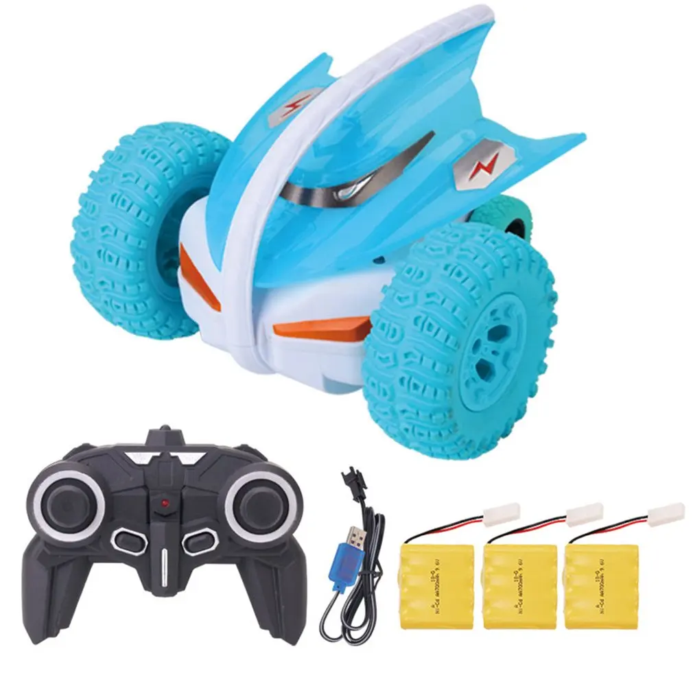 

Fish Bounce Stunt Car 2.4G High-speed Tumbling Rail Car Flip Double-sided Rotating Children Toys Cars with Music lights