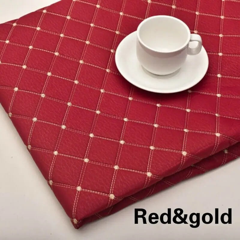 Tissu Similicuir PVC Avec épaisseur D'éponge - Motif Litchi, 100x158cm, Pour Sièges Auto, Canapé, Déco Maison