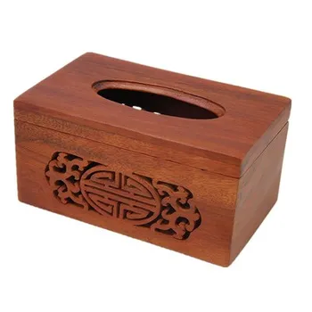 

Black Walnut Mortise Paper Towel Box Solid Wood Drawing Carton Living Room Tea Table Study Simple Wooden Napkin Box