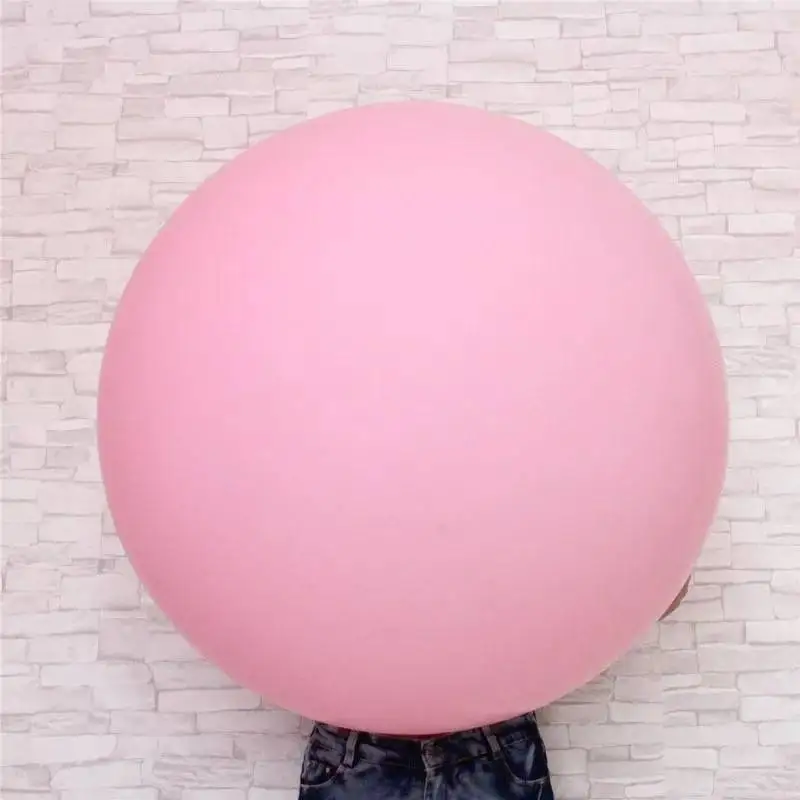 36 дюймов Джамбо пастельные круглые шары большой гигантский красивый свадебный Макарон шары украшение арки - Цвет: Розовый
