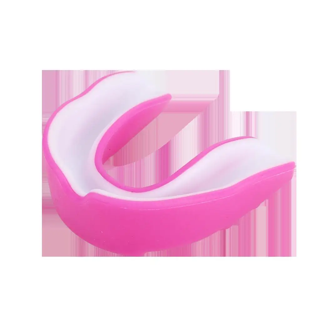 Защитный рот guard мундгард EVA десен щит экологический бокс спорт ногами зуб зубы - Цвет: Pink