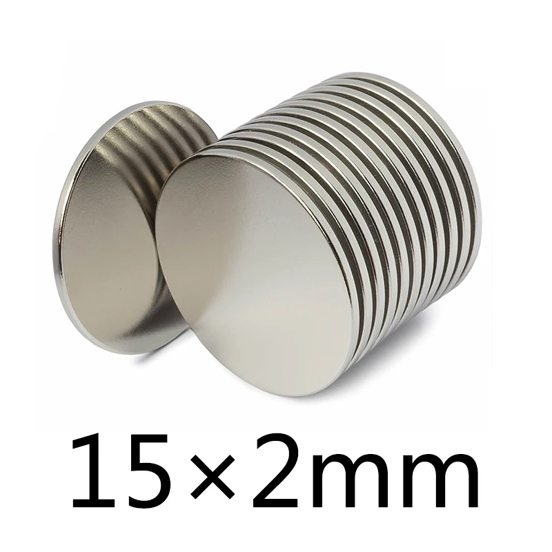 

500\1000\1500 pcs 15x2mm N35 Mini Powerful Magnet Rare Earth Permanent Small Magents 15*2mm Round Strong Neodymium