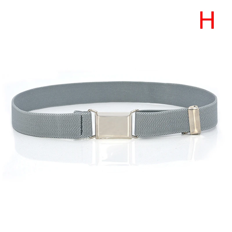 Adjustable Belt Kids Children Stretch Elastic Canvas Waistband Easy Buckles Belt mens fabric belts