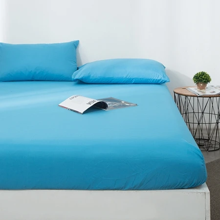 Fitted Sheet2 Простыня для домашнего использования в отеле, матрас, покрытие, однотонное постельное белье, постельное белье, простыни с эластичным ремешком, полный Королевский размер, простыня - Цвет: Fitted Sheet2