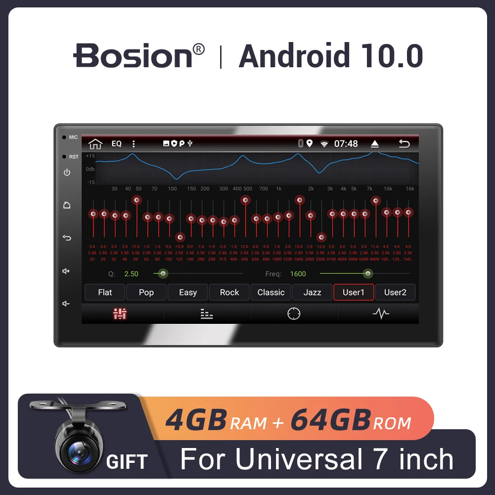 Bosion Universal Android 10.0 7&quot 2Din Car Radio Touchscreen GPS Multimedia Player For Nissan TOYOTA Kia Honda Volkswagen Hyundai |