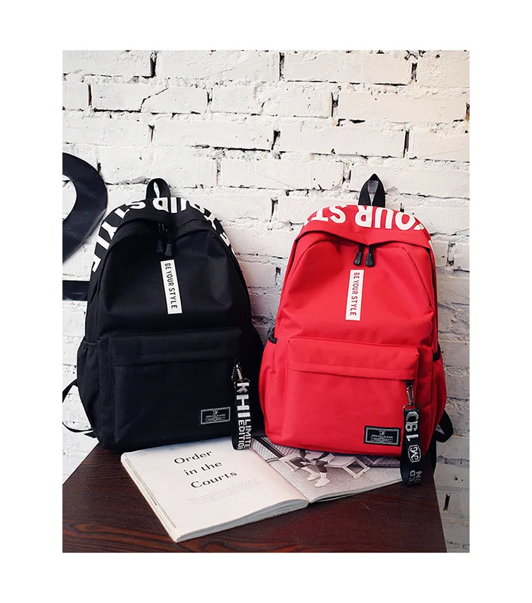 Школьный рюкзак mochilas escolares холщовый большой емкости для студентов средней школы дикий маленький необычный Рюкзак Школьная Сумка