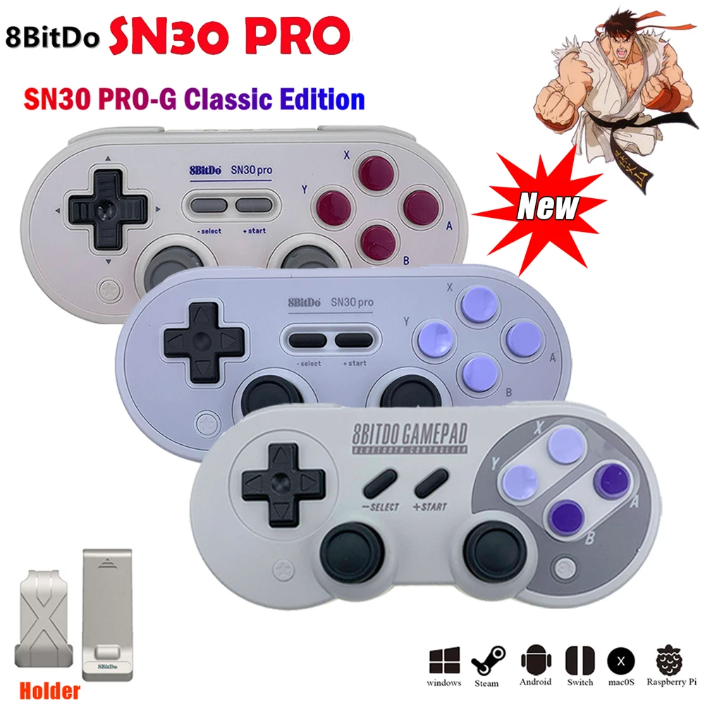 21 New Wireless Support Bluetooth Controller 8bitdo Sn30 Pro Gb Sn Remote Gamepad For Nintend Switch For Ns Ios Android Pc Gamepads Aliexpress