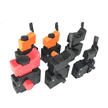 

1pc AC 250V Hand drill speed switch Power Tool Speed Control Trigger Button with positive and negative Switch Accessories