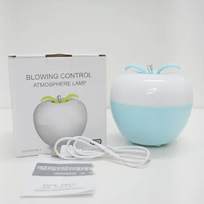 Apple blow control индукционный атмосферный ночник USB зарядка светодиодный цветной креативный подарок свет настольная лампа для украшения
