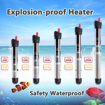 

25W/50W/100W/200W/300W/500W Automatic Aquarium Submersible Fish Tank Water Heater Constant Temperature Heating Rod EU/US Plug