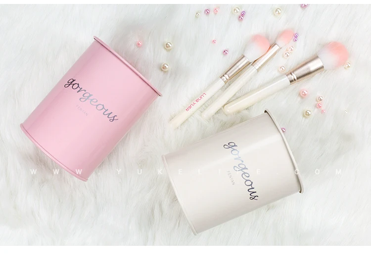 Metal Cute Home Kitchen Debris Storage Barrel Baking Tool Sundries Kitchen Supplies Tube Cosmetic Pen Storage Tube Pen Holder