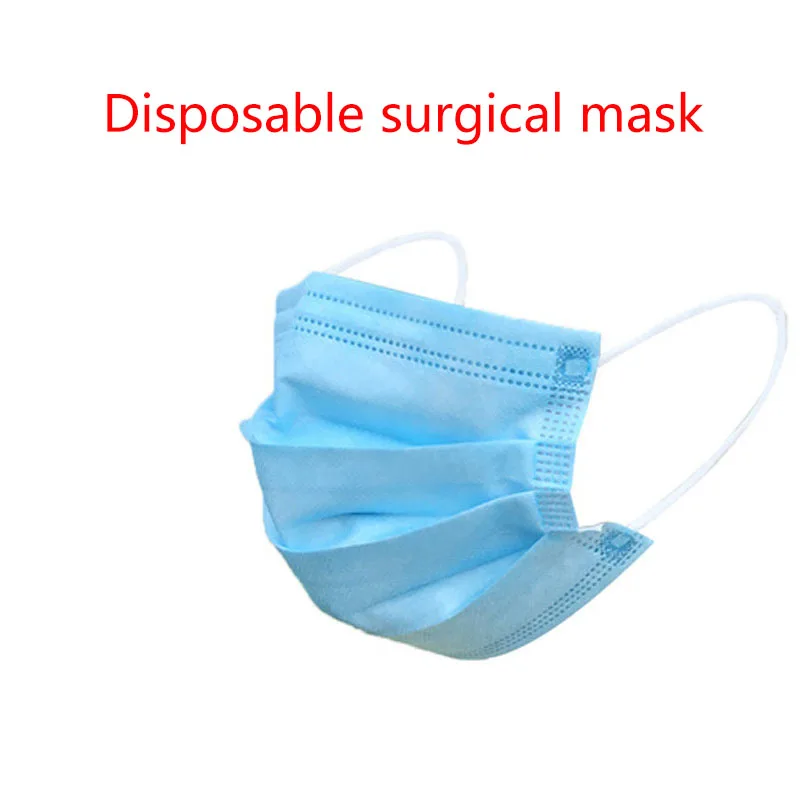 

Disposable Surgical Medical Mask 50pcs/100pcs 3-Ply Earloop Nonwoven Elastic Mouth Soft Breathable Mask