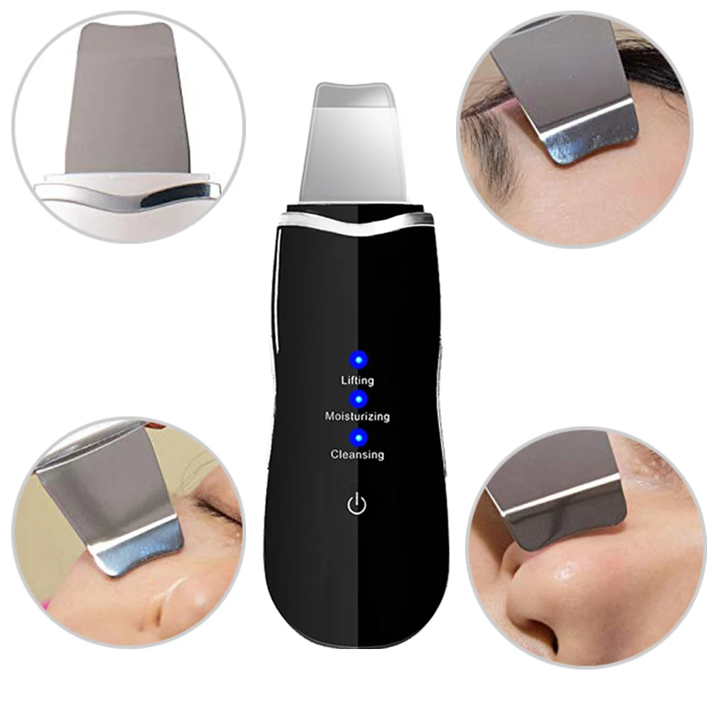 Ультразвуковой скребок для глубокой очистки кожи лица средство пилинга удаления