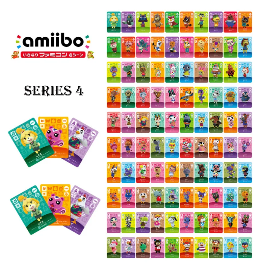 

Animal Crossing Card Amiibo Card Work for NS Games Series 1-4 (001 to 400)