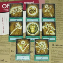 8 шт./компл. Yugioh тысячелетия предметы аниме Стиль половина-матовое карты с древнеегипетским символ семи сокровищ таможня головоломки заклинание карты