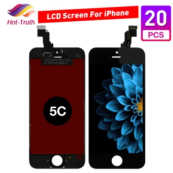 

20 Pcs/ Lot LCD Display For iPhone 5c Touch Screen Digitizer Assembly replacement A1456 A1507 A1516 A1529 A1532