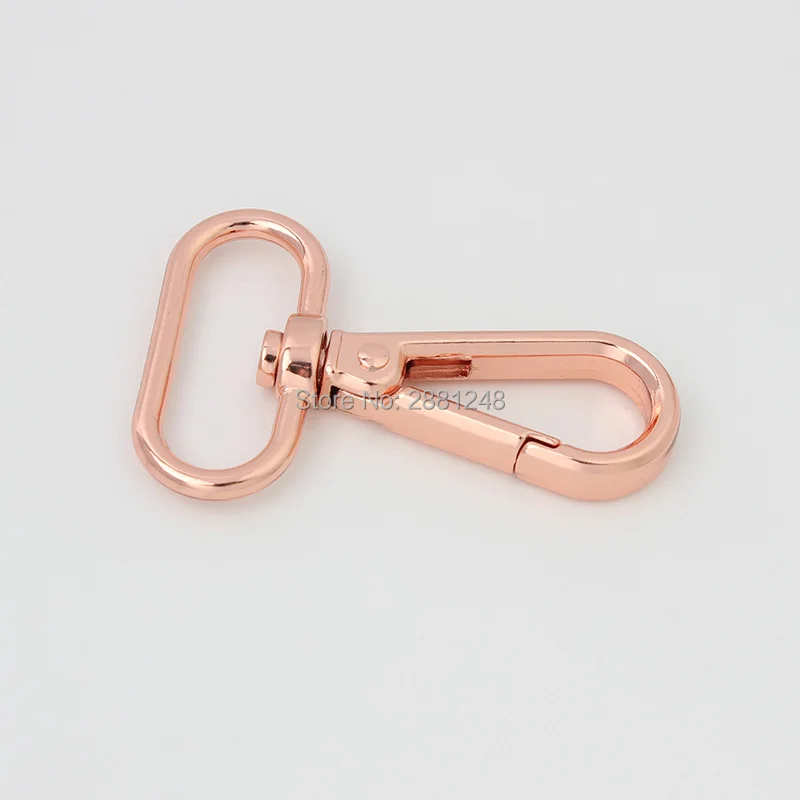 10-30 20mm 26mm Rose gold handbagSteel Bolt Snap Hook oval Swivel