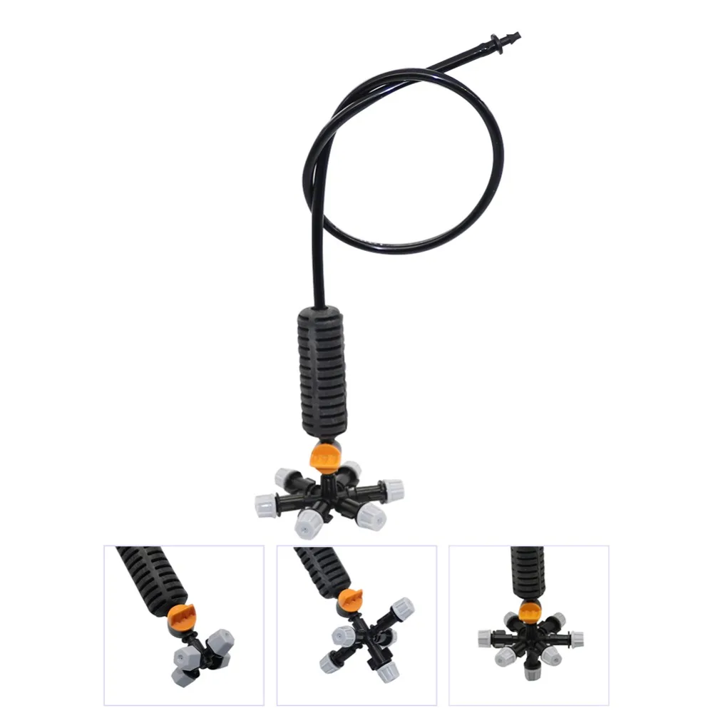 Hanging anti drip misting nozzle cross Atomizing nozzle fog WATER SPRAY To greenhouse Drip irrigation 1set