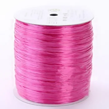 

250Meters/roll Fashion Satin Raffia Yarn Cotton Straw Yarn for Crocheting Dyed Hand Knitting Yarn Handmade Hats Bags 29colors