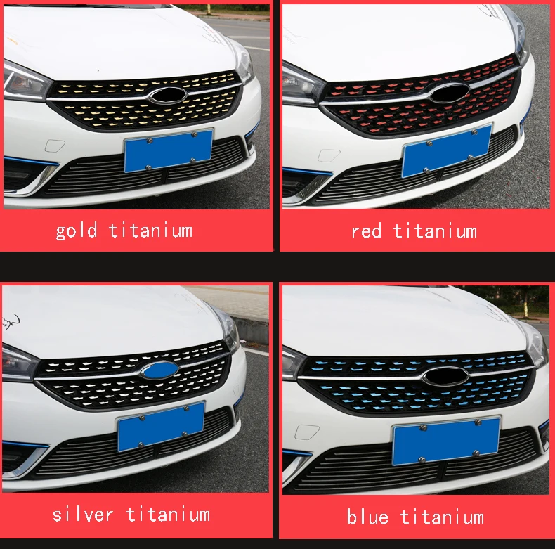 Для Chery ARRIZO5 ARRIZO 5, новинка, нержавеющая сталь, управление, передняя сторона, звездная сетка, блестки, Внешнее украшение, автомобильные аксессуары