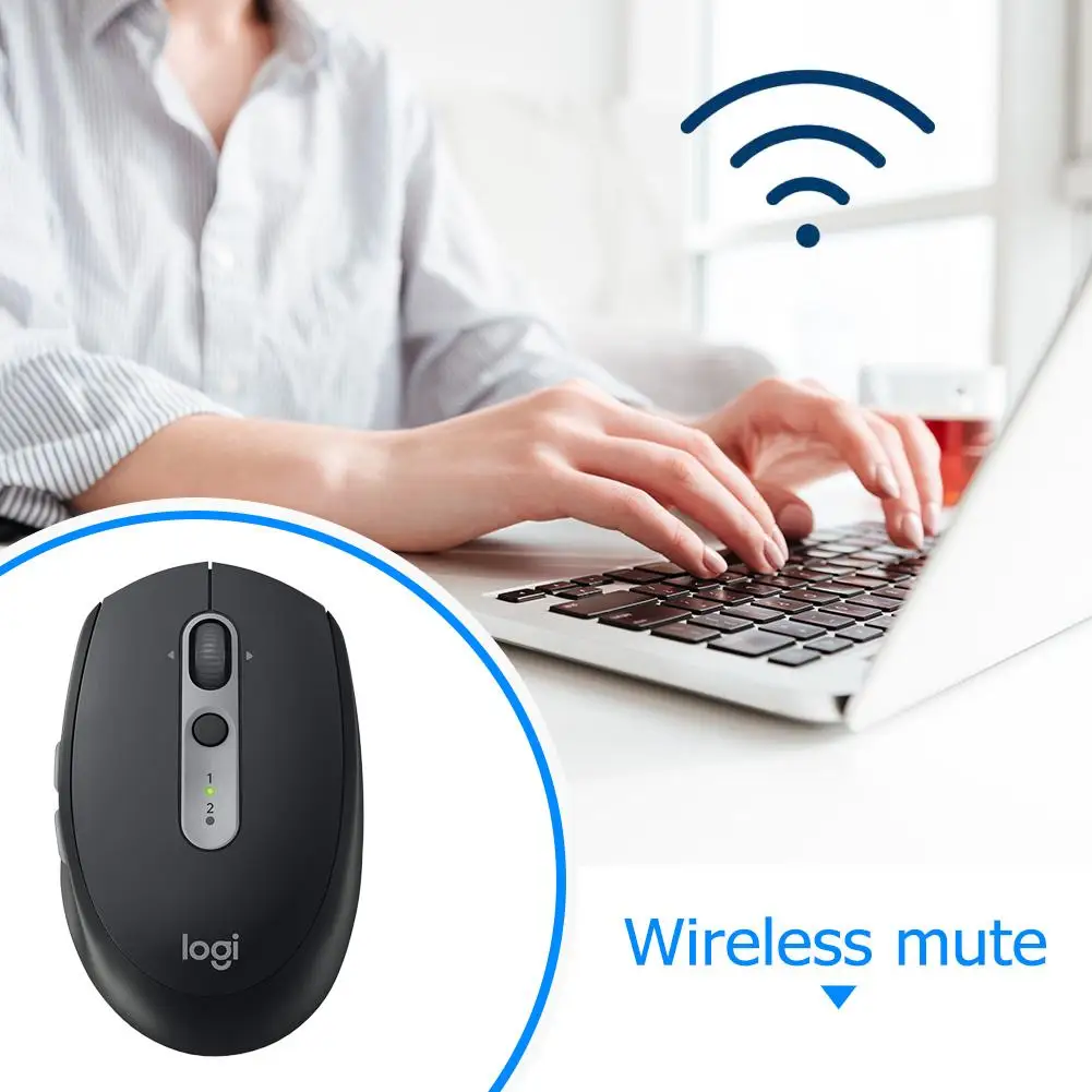 Logitech M590 беззвучная беспроводная Bluetooth мышь оптическая Бесшумная двойной режим
