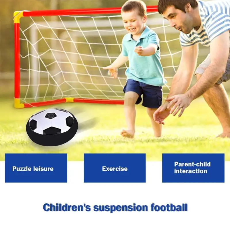 Air Suspended Football Personality LED Color Light Effect Music Children Mini Development Toy Ball Toys Floating Football