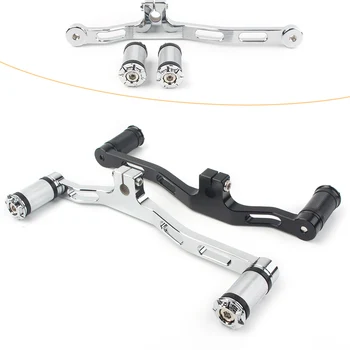 

Motorbike Gear Shifter Lever Front & Rear For Harley Dyna FXD w/ Mid-Control 1991-2017 CNC Aluminum Chrome Black