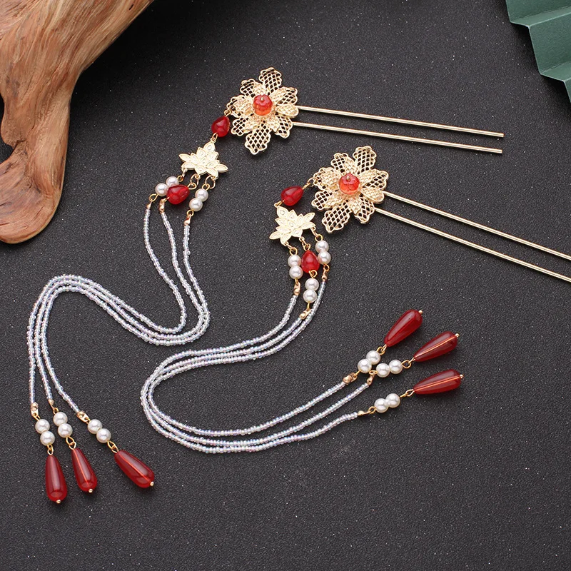 10pcs DIY Hair Sticks 110x2mm Raw Brass Gold Color U shape Hair Pins Blank Base Setting For Women Jewelry Making