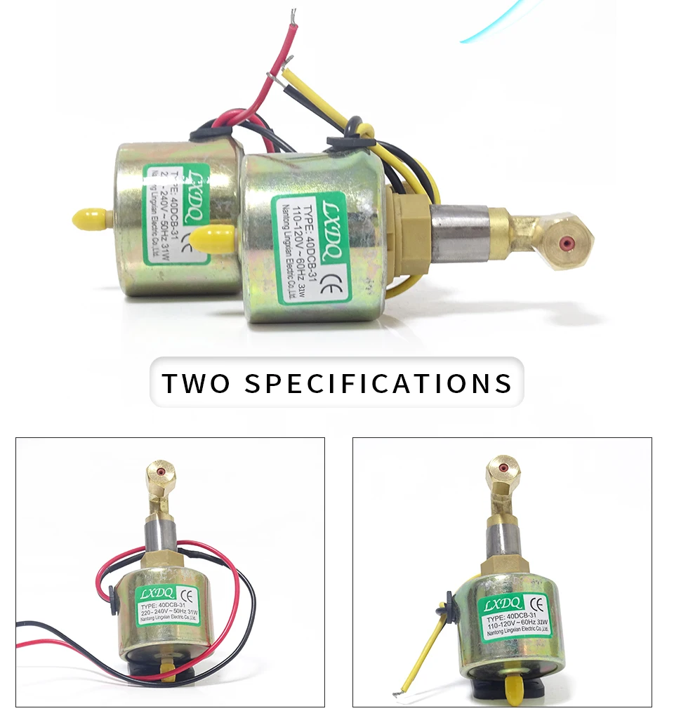 40DCB 31W Elektromagnetische Pumpe 1200w/1500w Bühne Nebel Maschine Zubehör Sucker Rod Pumpen Verwendet Für Rauch maschine – Detail 2