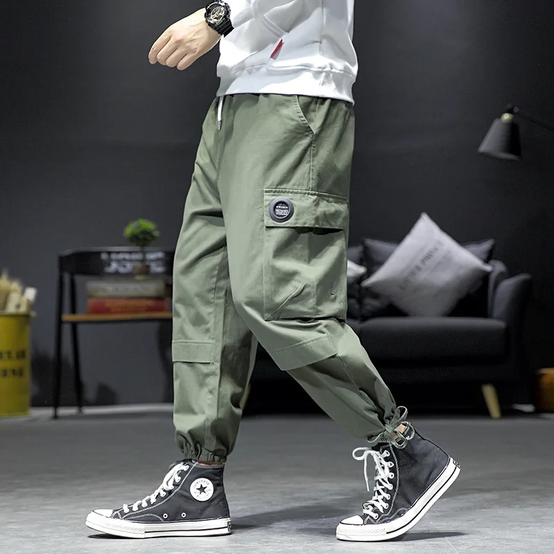 

2020 Spring Main Push Japanese-style Interior Large Size Eyelets Harem Capri Pants M-5x Hk1934-