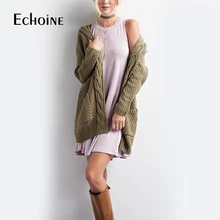 Autumn Winter Fashion Women Long Sleeve Loose Knitting Cardigan Sweater 2019 Pink black Women Knitted Female Cardigan Pull Femme