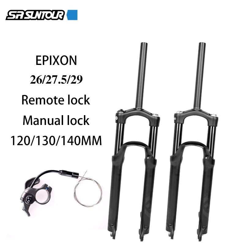 SR SUNTOUR EPIXON Bicycle Fork 26 / 27.5 29er Stroke 120/130/140mm Air Damping Suspension Mountain Bike | Спорт и развлечения