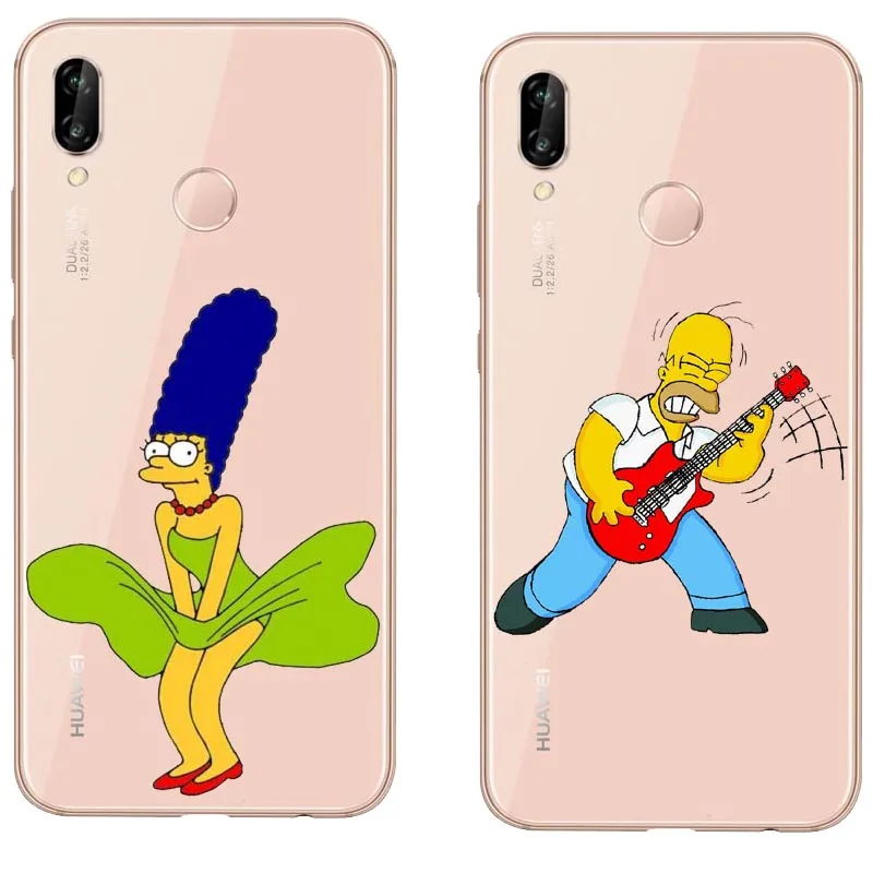 Прекрасный мультфильм счастливая семья чехол для телефона huawei Коврики 30 P8L P20L