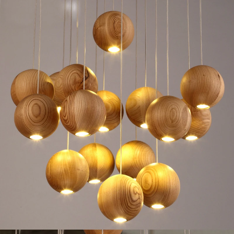 2016 люстра из цельного дерева современная китайская японская Скандинавская