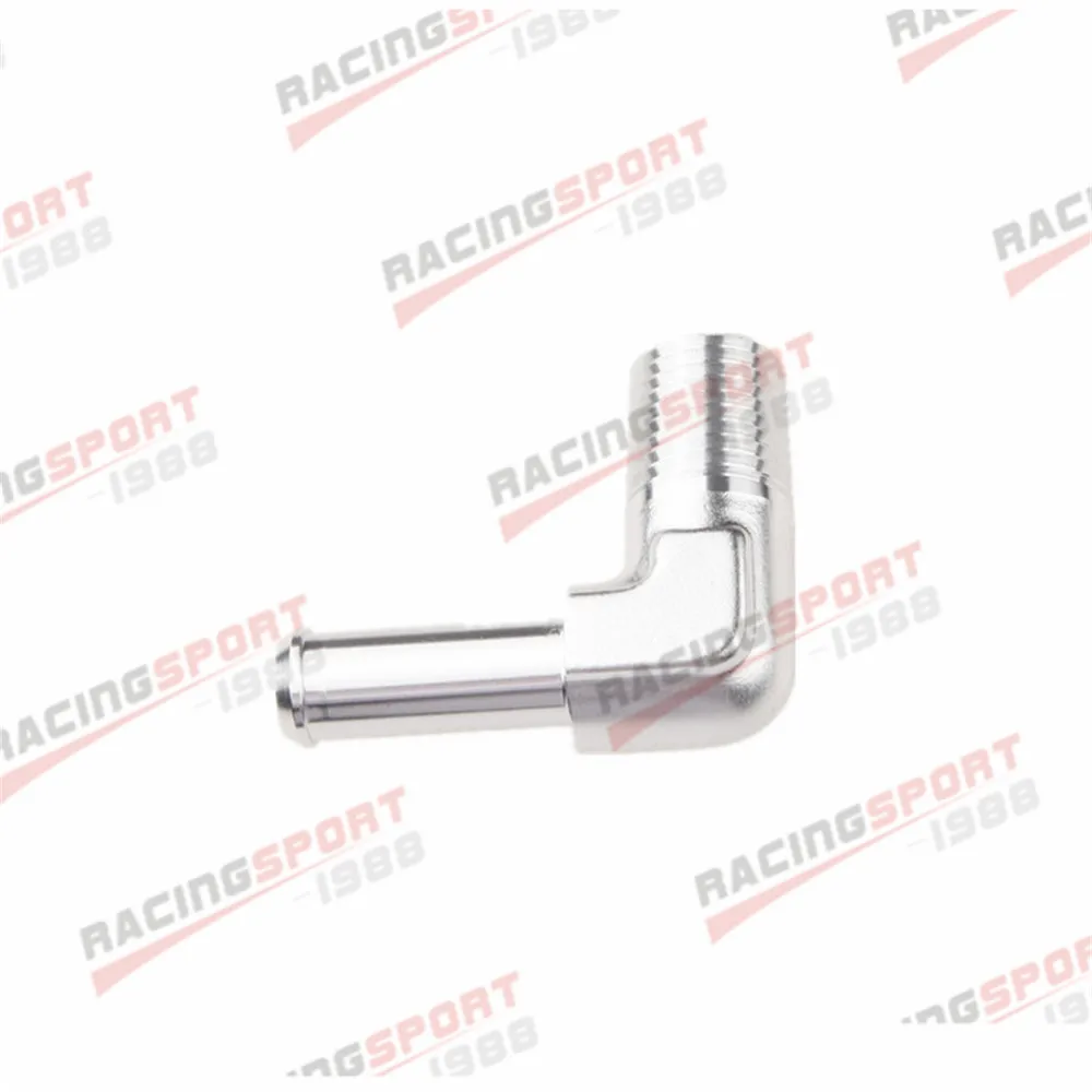 1/8" 1/4" NPT To 1/4" 3/16" 3/8" 90 Degree Hose End Barb Adapter Fitting