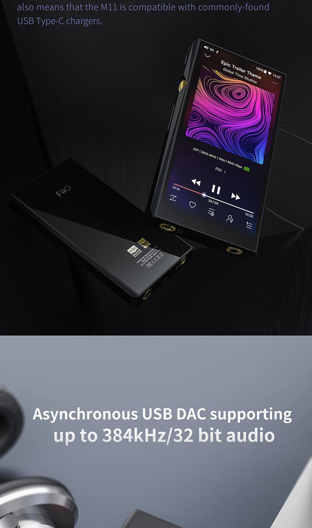 Android-based M11 аудио Bluetooth HIFI без потерь портативный музыкальный плеер MP3 USB выход/Поддержка wifi/Air Play/Spotify Bluetooth 4,2