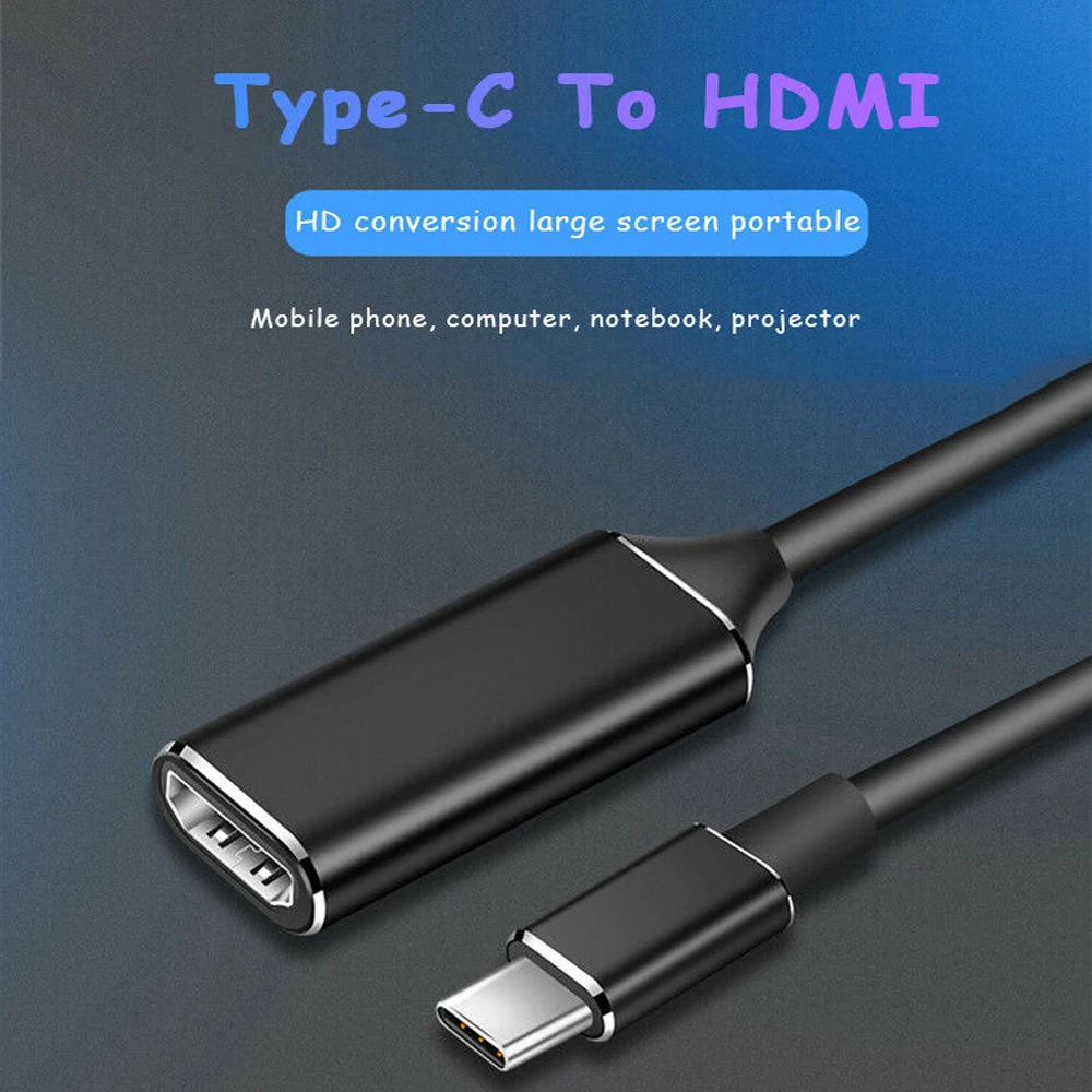 HDMI 4K USB C type C к гнезду HD ТВ кабель адаптер USB 3,1 конвертер для MacBook samsung huawei и планшетов