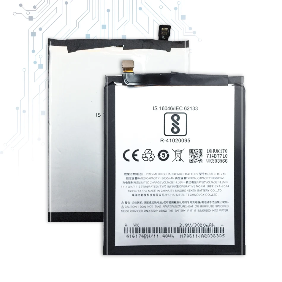 Аккумулятор для Meizu Blue A5 BT710 M5c M710M M793Q, аккумулятор 3060 мАч+ бесплатный инструмент+ номер отслеживания