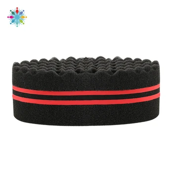 

1Pcs Multi-holes Double Sided Wave-shaped Twist Hair Sponge Brushes Side Braid Twist Curl Wave Sponge Brush Hair Styling Tools